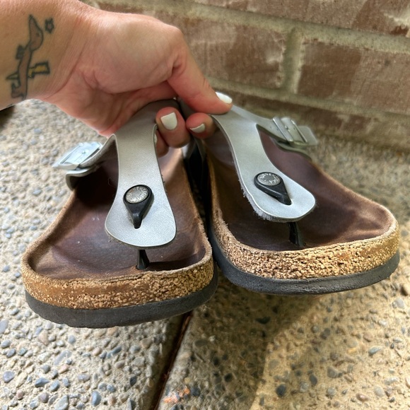 Silver, BIRKENSTOCK sandals!! - Picture 3 of 12